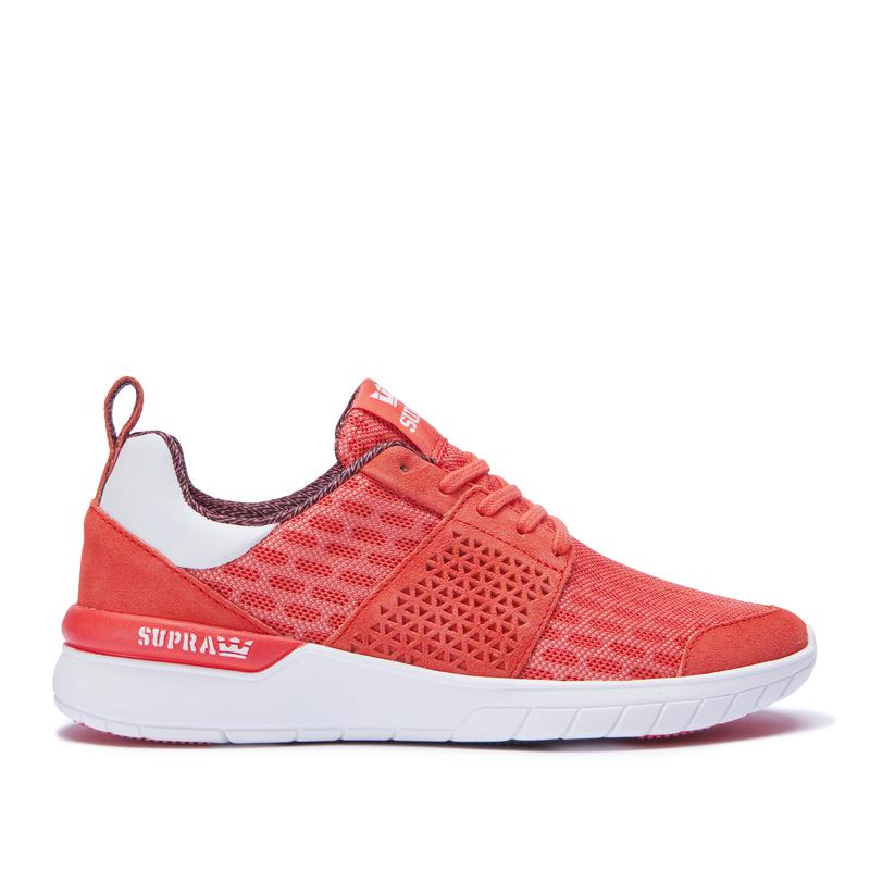 Supra SCISSOR Sneaker Low Damen Rot / Weiß Deutschland ELXHQ0432